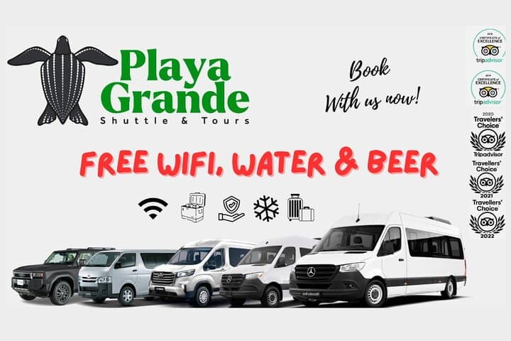 Private Round-Trip Transfer: Liberia Airport to Playa Grande and Guanacaste Destinations