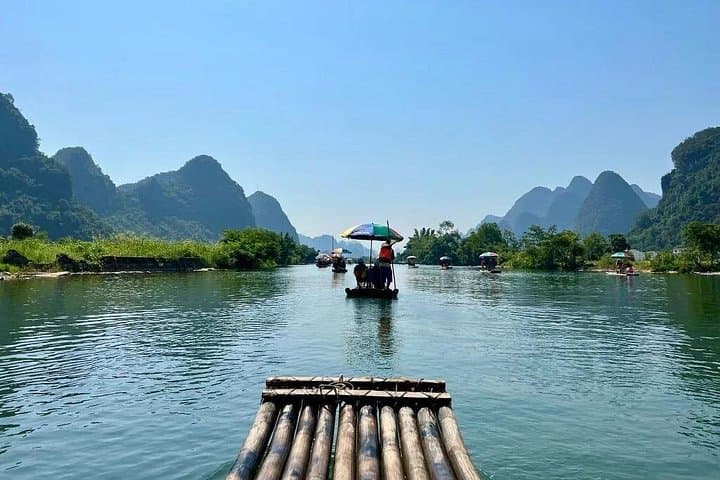 Guilin 1-Day: Reed Flute Cave, Xianggong Hill & Yulong Bamboo Rafting photo 1