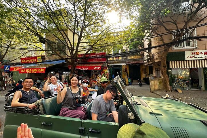 Hanoi Army Jeep Tour: Old Quarter Food, Train Street & Cultural Jeep Ride photo 3