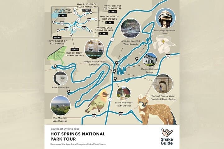 Hot Springs National Park Self-Guided Audio Tour: Explore Bathhouse Row & Mountain Trails photo 2