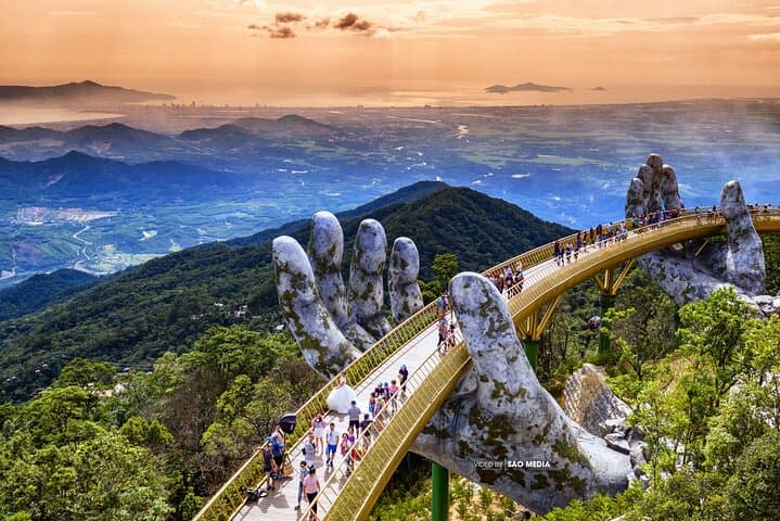 Ba Na Hills Day Trip: Golden Bridge, Cable Car & French Village from Da Nang