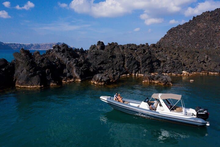 Private Santorini Coastal Cruise: Volcano, Hot Springs & Secluded Beaches photo 2