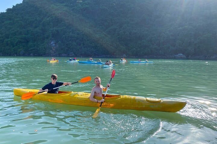 Sunset Boat Tours to Lan Ha Bay from Cat Ba: Kayak, Swim & Sunset Party photo 3