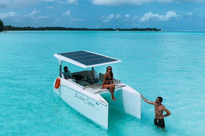 Solar Catamaran Through Bora Bora’s Lagoon — Private Electric Boat Rental photo 6