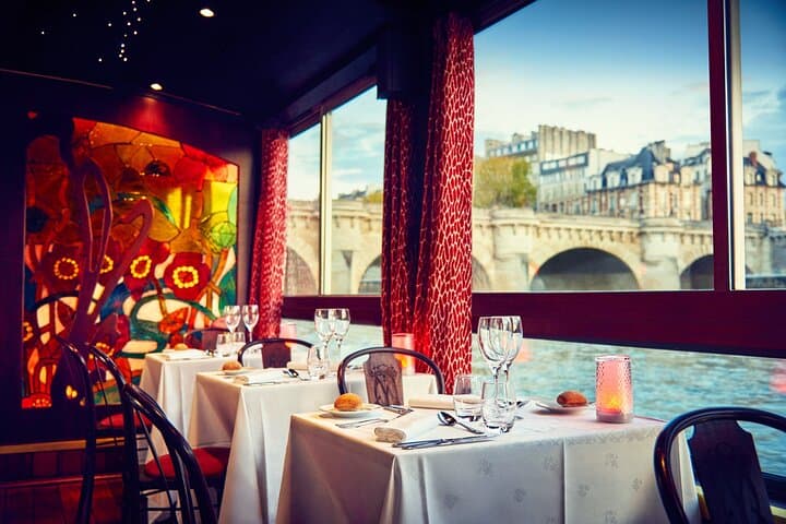 Maxim's Seine Dinner Cruise in Paris — Champagne, Live Music & Panoramic Window Seats photo 5