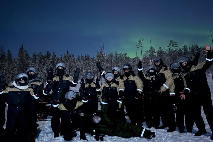 Arctic Aurora Chase by Snowmobile — Rovaniemi Night Safari for Northern Lights photo 4