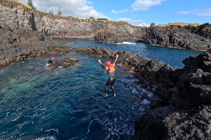 Coasteering in Caloura: Cliff Jumps, Caves & Currents on São Miguel