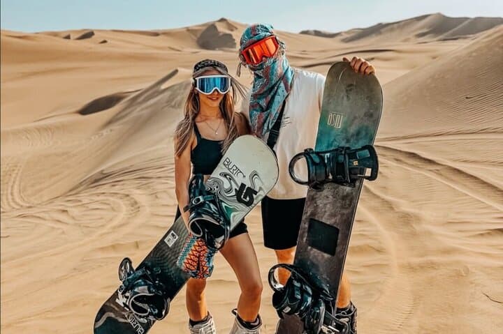 Sunset Sandboarding & Sandskiing in Huacachina: Professional Buggy Dune Tour