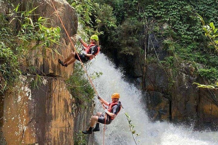 Da Lat Canyoning at Datanla: Abseil, Natural Slides & Tyrolean Traverse with Picnic Lunch