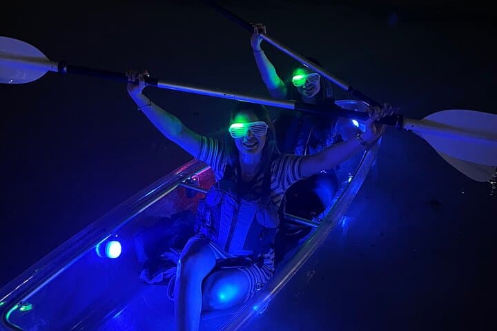 Night Kayaking in Dubai: Paddle Transparent Kayaks Under the Burj Khalifa photo 4