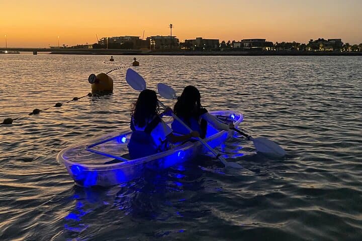 Night Kayaking in Dubai: Paddle Transparent Kayaks Under the Burj Khalifa photo 2