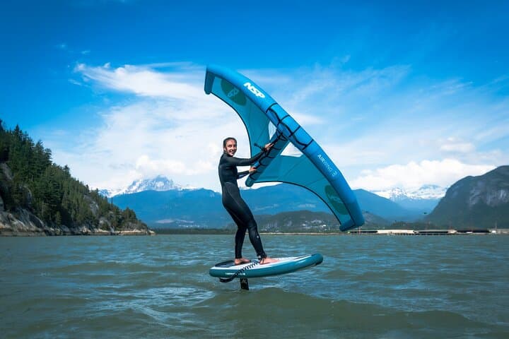Boat-Assisted Wingfoiling Lessons in Squamish: Private Day Trip on Howe Sound photo 2
