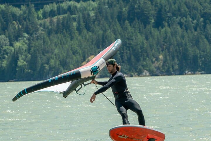 Boat-Assisted Wingfoiling Lessons in Squamish: Private Day Trip on Howe Sound photo 5