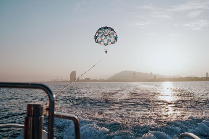 Soaring Over the Med: Parasailing in Barcelona from Port Olímpic photo 2