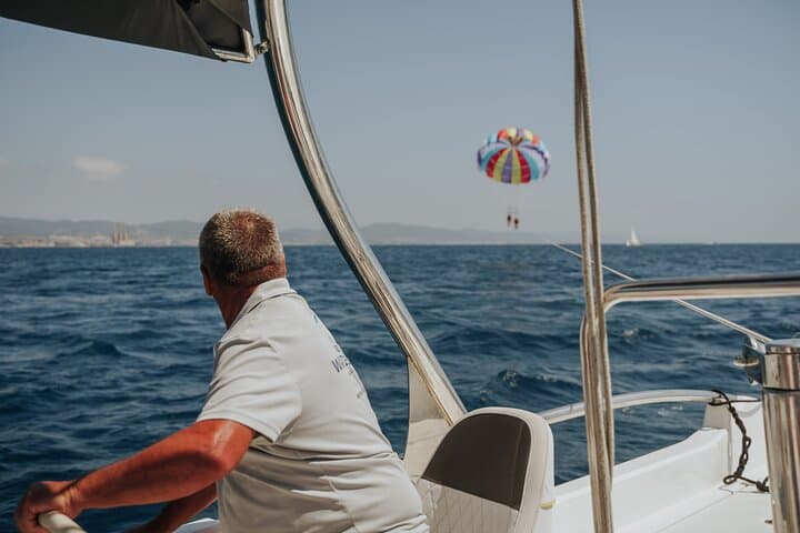 Soaring Over the Med: Parasailing in Barcelona from Port Olímpic photo 4