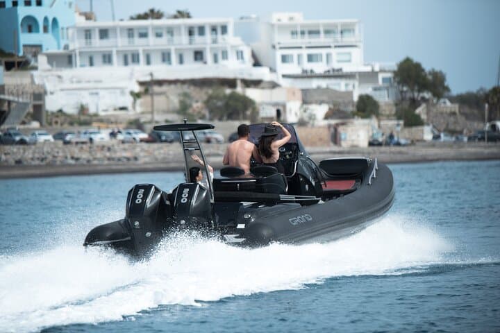 Private Santorini Caldera Boat Tour from Vlychada: Red Beach, Hot Springs & Secluded Coves