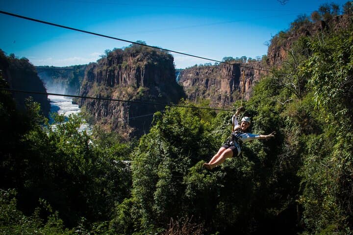 Zip Above the Zambezi: Victoria Falls Canopy Zipline Tour photo 4