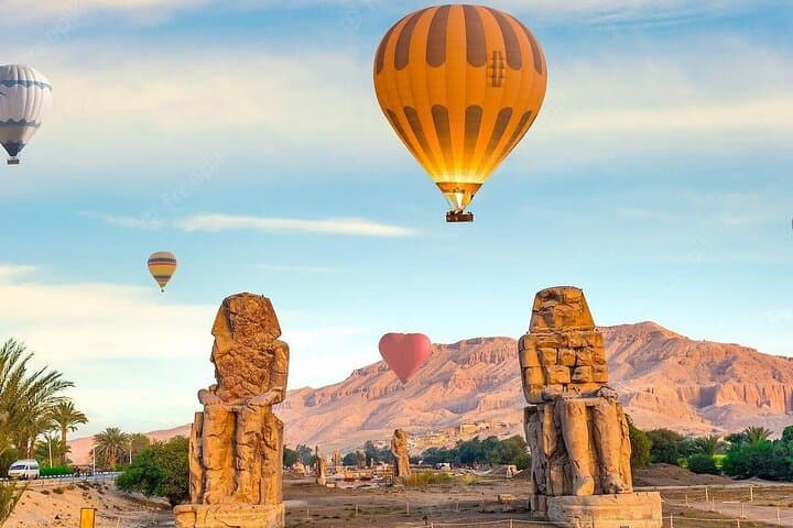 Luxor Sunrise Hot Air Balloon Over Ancient Temples and the Nile