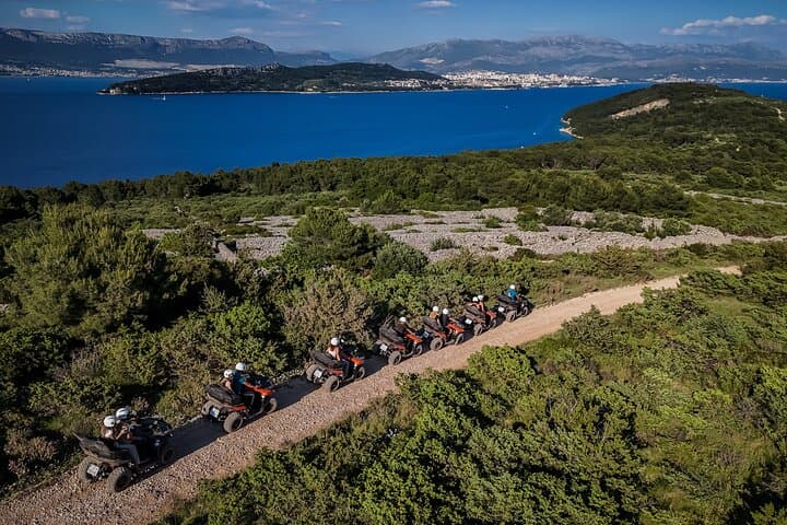 ATV Quad Tour on Čiovo: Coastal Ridges, Monastery Cliffs & Beach Breaks