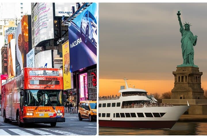 Double-View NYC: Statue of Liberty Cruise + Night Bus Tour photo 2