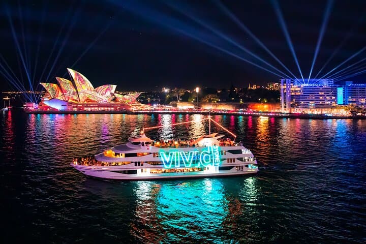 Vivid Sydney Harbour Lights & Fireworks Cruise: Best Waterfront Viewing