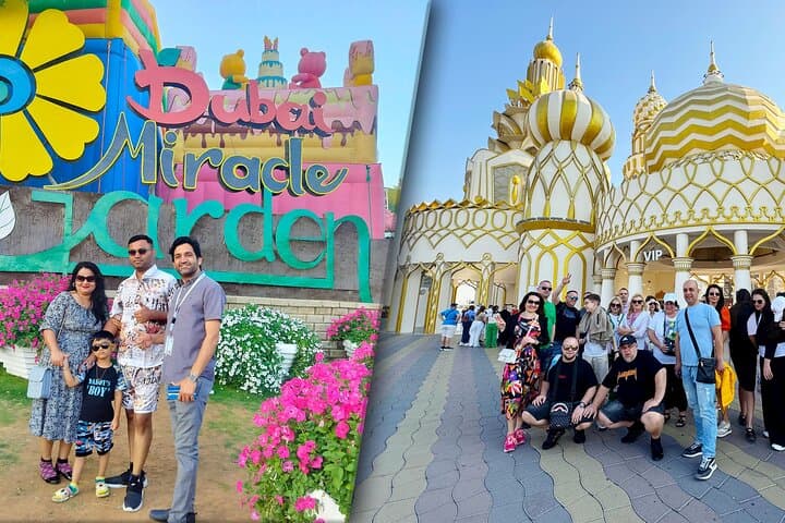 Dubai Miracle Garden & Global Village: Flowers, Pavilions and Private Transfer