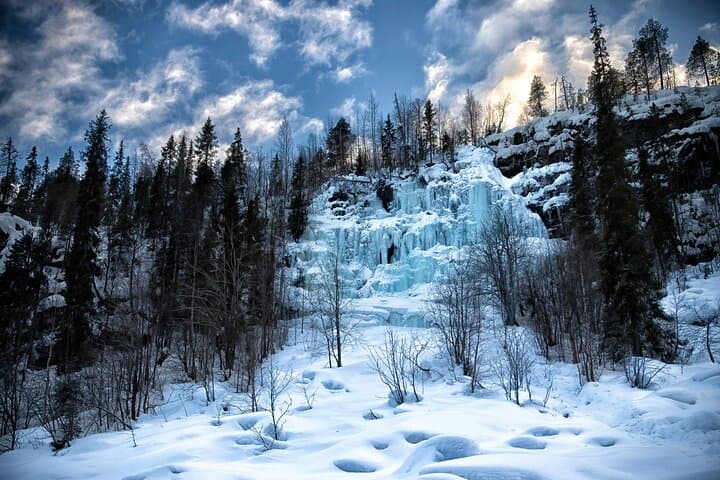 Rovaniemi to Korouoma Canyon: Ice Waterfalls Day Tour with BBQ photo 1