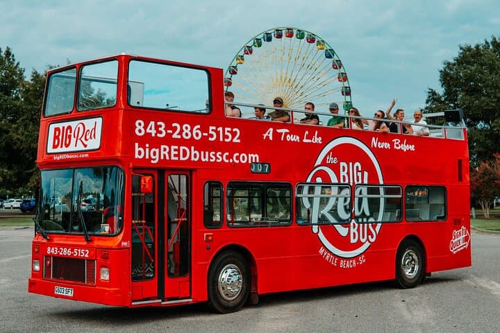 Double-Decker City Tour Through Myrtle Beach — 45-Min Oceanfront Sightseeing