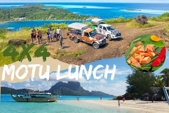Bora Bora 4x4 Safari & Motu Fanfan Full-Day Combo with Polynesian Buffet photo 1
