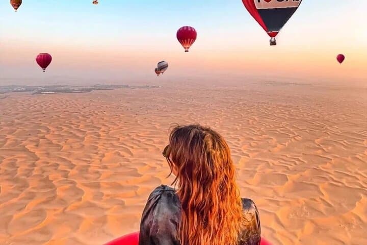 Sunrise Hot Air Balloon Over Dubai Desert Reserve — 60-Min Flight, Falconry & Breakfast photo 3