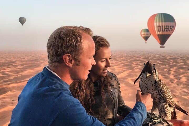 Sunrise Hot Air Balloon Over Dubai Desert Reserve — 60-Min Flight, Falconry & Breakfast photo 4