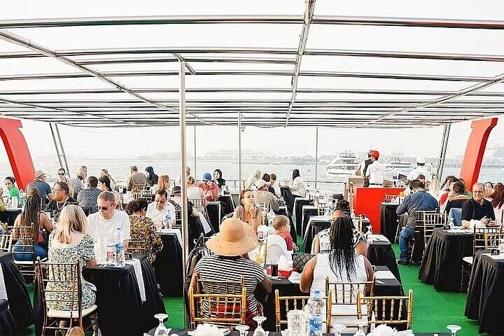Dubai Marina Evening Dhow Dinner Cruise: Skyline Lights, Buffet & Live Shows