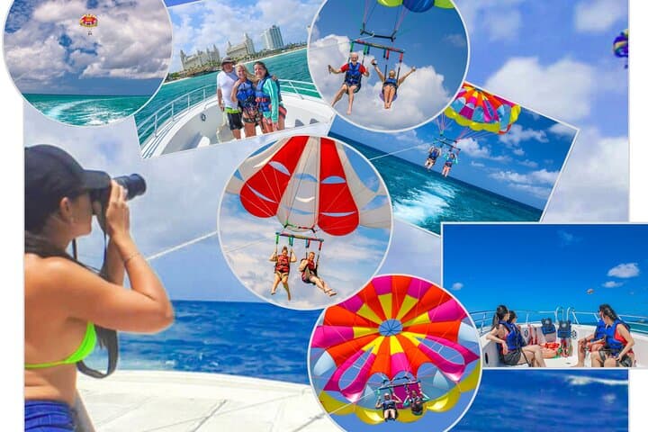 Aruba Parasailing & Pro Photos — 45-Min Scenic Flight Above Palm Beach