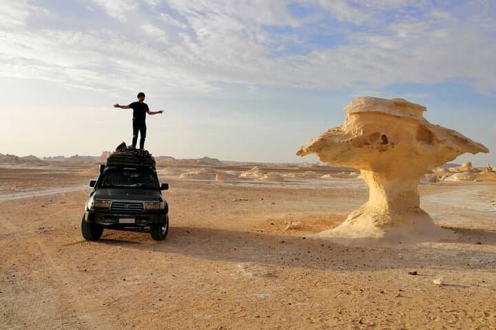 White & Black Desert Camping: 2-Day Bahariya Oasis Adventure from Cairo