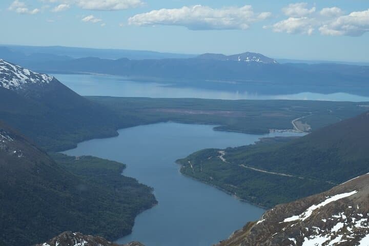 Helicopter Flight Over the Great Lakes of Tierra del Fuego: Andes Lagoons & Glaciers