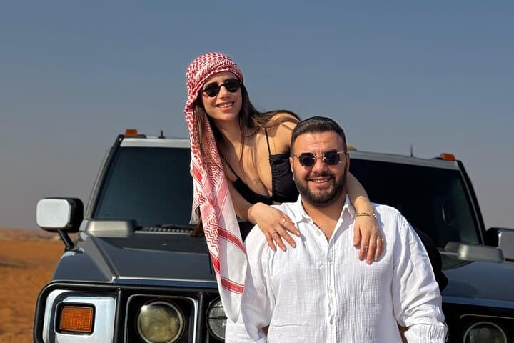 Dubai Hummer H2 Desert Safari with BBQ Dinner — Dune Bashing, Camels & Live Shows photo 3