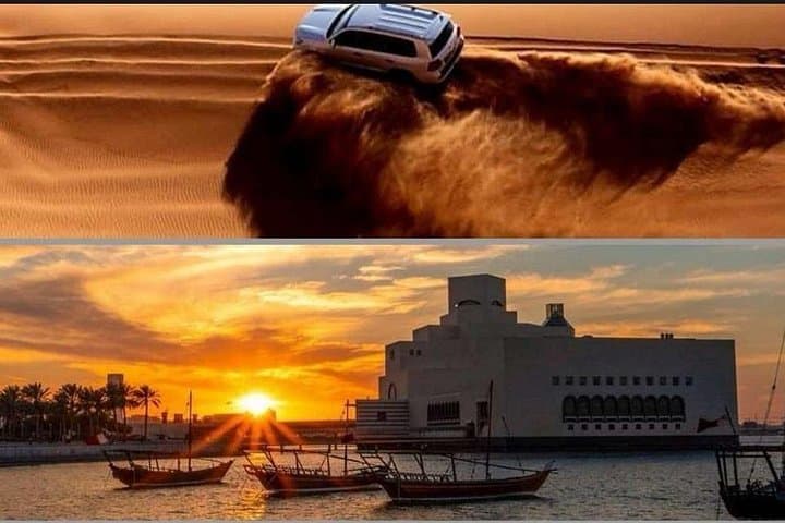 Full-Day Doha City Tour and Desert Safari with Camel Ride & Sandboarding photo 1