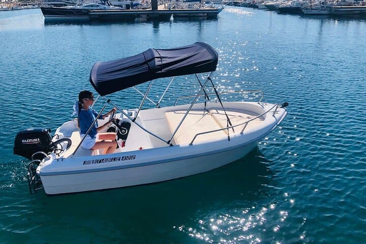 Self-Drive Ibiza Boat Rental from Sant Antoni — No License Needed