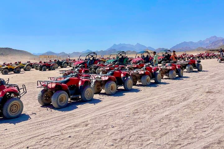 Hurghada Super Safari: ATV & Buggy Adventure with Bedouin Village, Camel Ride and Dinner Show