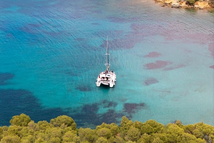 Sithonia Catamaran Day Cruise: Swim the Blue Lagoon & Hidden Coves photo 3