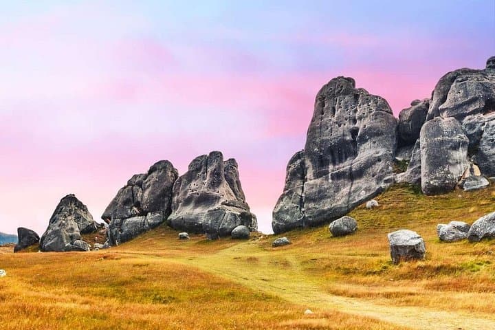 Castle Hill & Arthur's Pass Day Trip from Christchurch — Devil's Punchbowl, Kea & Limestone Boulders