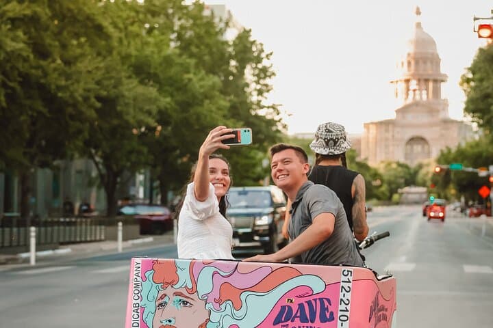 Half-Hour Motorized Pedicab Tour of Downtown Austin — Capitol, Lady Bird Lake & 6th Street