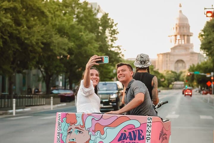 Private Pedicab Tour of Austin: 1-Hour Motorized Ride to the Capitol, Lady Bird Lake & 6th Street photo 2