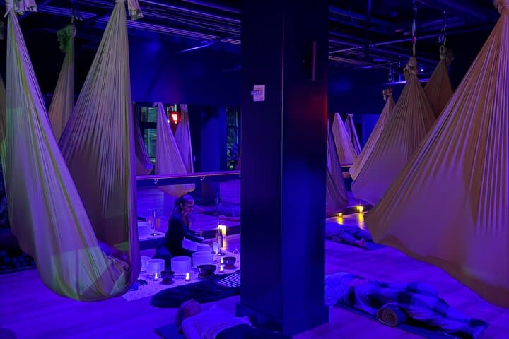 Floating Sound Bath Miami Beach: Aerial Hammock Wellness Experience photo 6