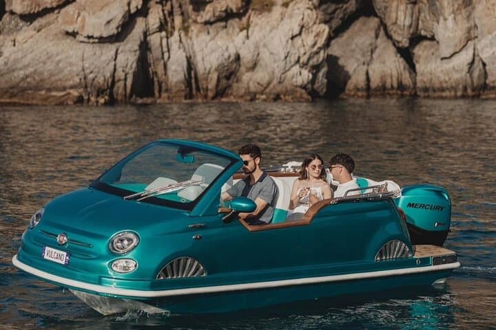 Aperitif Cruise in a Fiat 500 Boat Along the Cefalù Coast