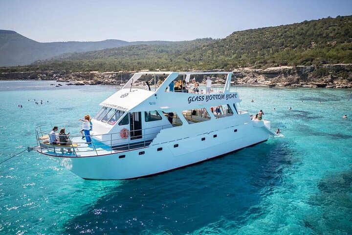 Blue Lagoon Akamas Boat Tour from Paphos: Shipwreck, Snorkel & Baths of Aphrodite photo 1