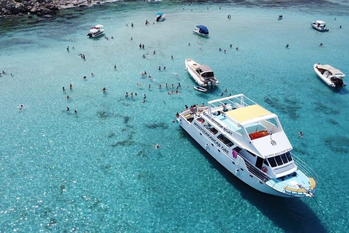 Blue Lagoon Akamas Boat Tour from Paphos: Shipwreck, Snorkel & Baths of Aphrodite photo 4