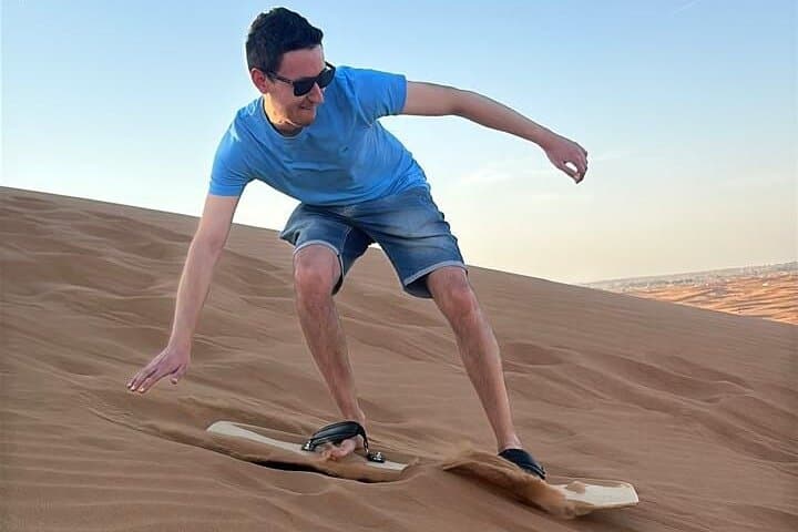 Dubai Evening Dune Buggy Safari: Sandboarding, Camel Ride & BBQ Desert Camp photo 5