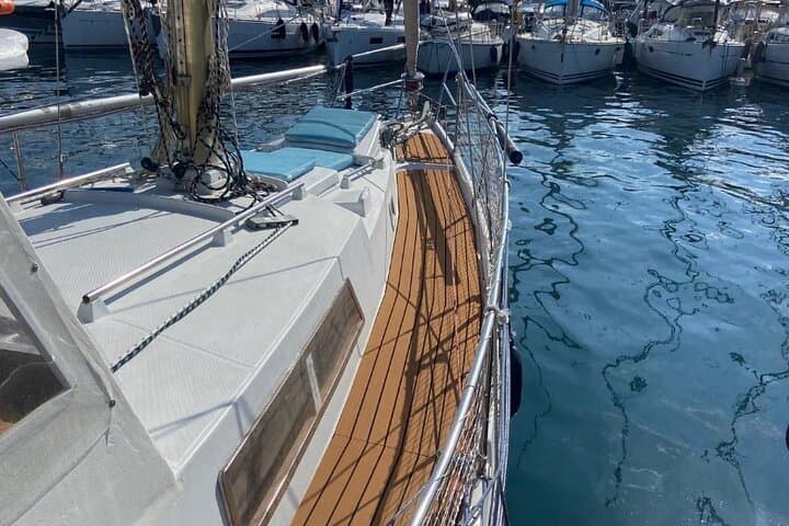 Winter Sunset Cruise on Heated Sailboat off Cannes photo 6