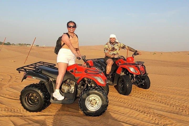 Evening Desert Safari Dubai: Quad Bike, BBQ & Bedouin Camp Experience